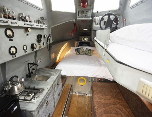 Lifeboat turned into glamping submarine in Cheddar