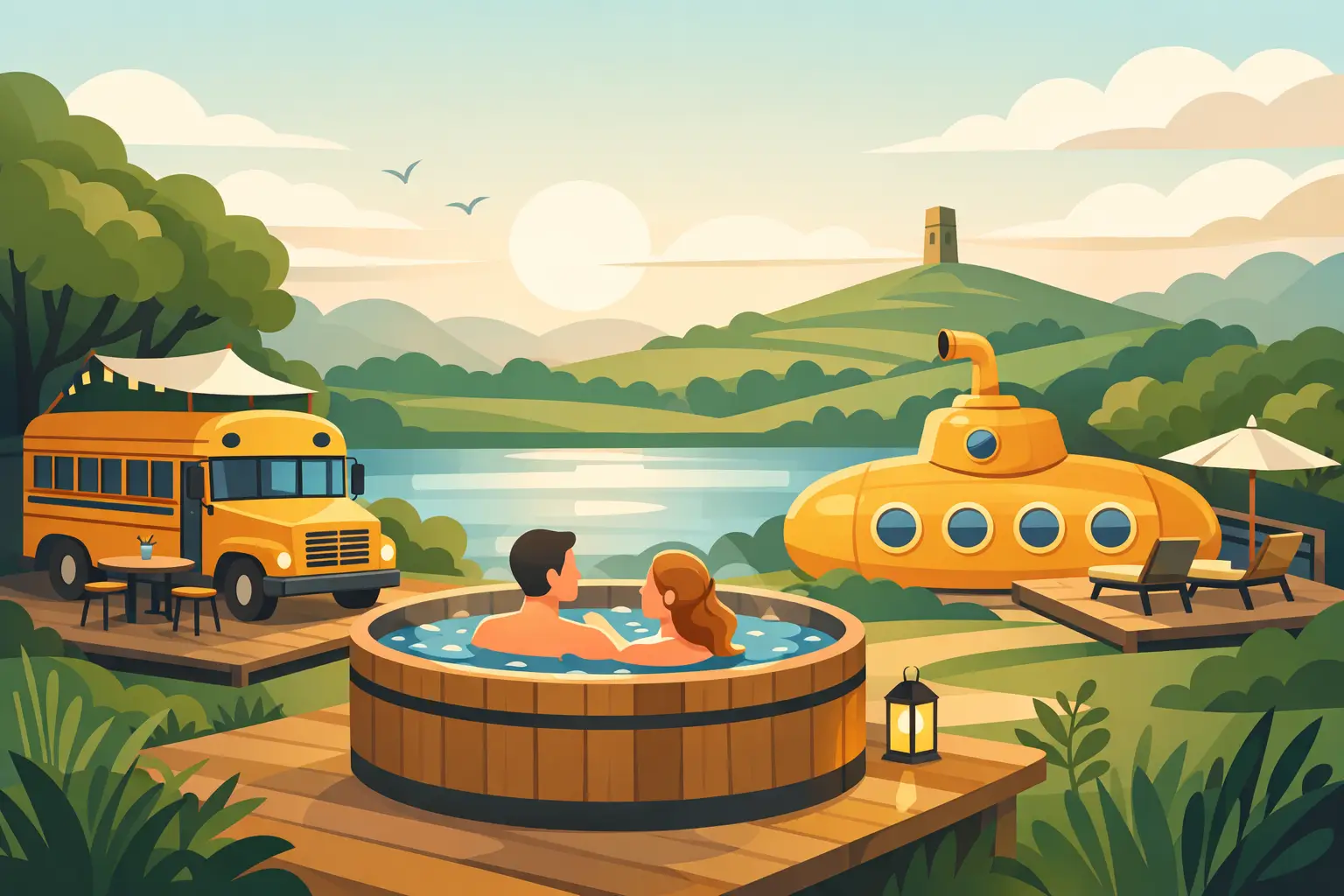 Glamping with Hot Tub Somerset Stays
