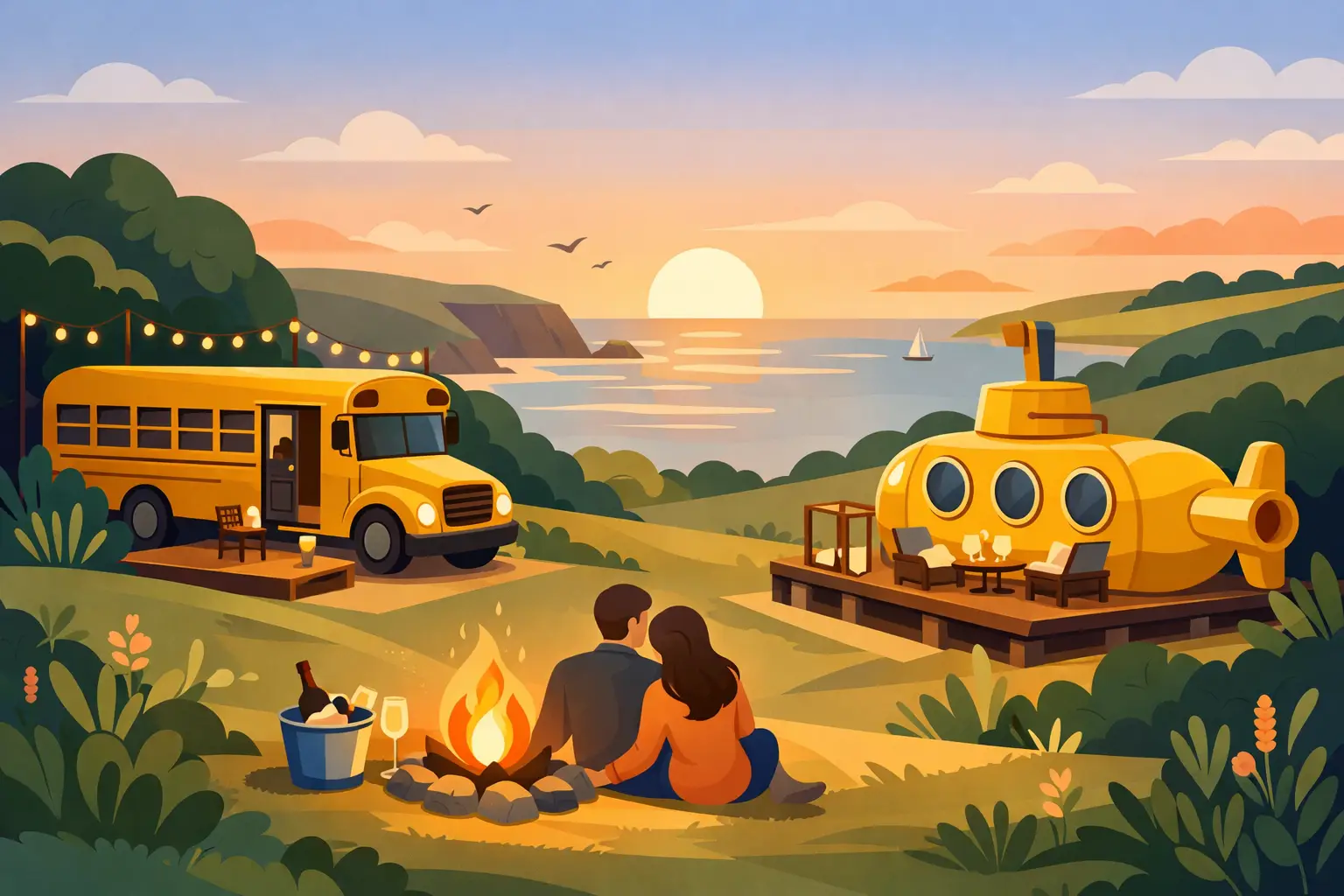Romantic Glamping Getaway Devon Ideas