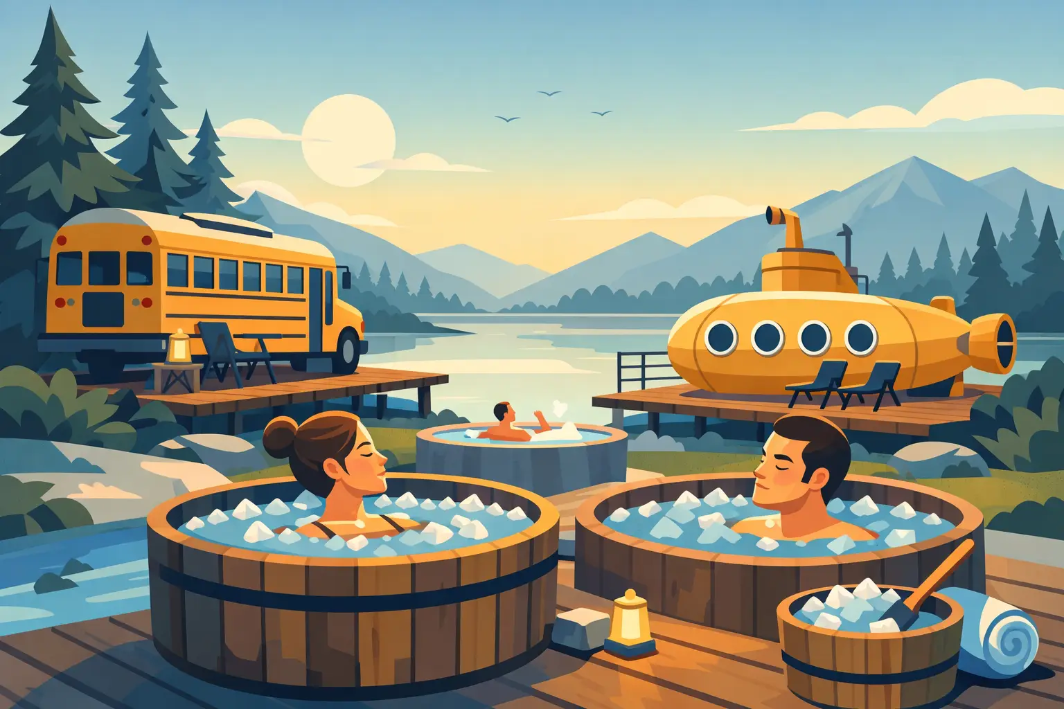 Why Ice Bath Retreat Glamping Feels So Good