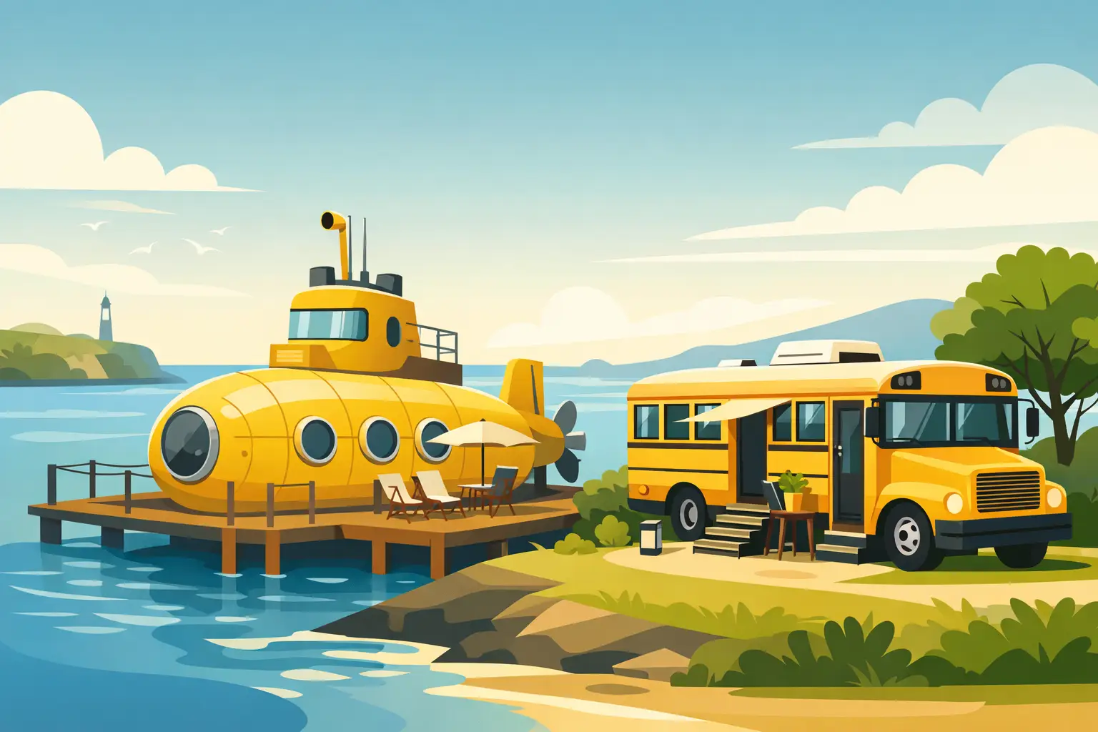 Yellow Submarine Accommodation UK Stays